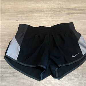 Nike Women's Black and Gray Athletic Shorts